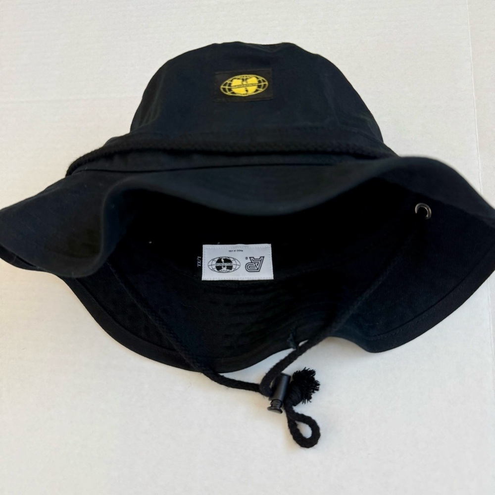 🔴Wu-Tang Bucket Hat WuTang X Albino & Preto Black Yellow Rare Rza Gza